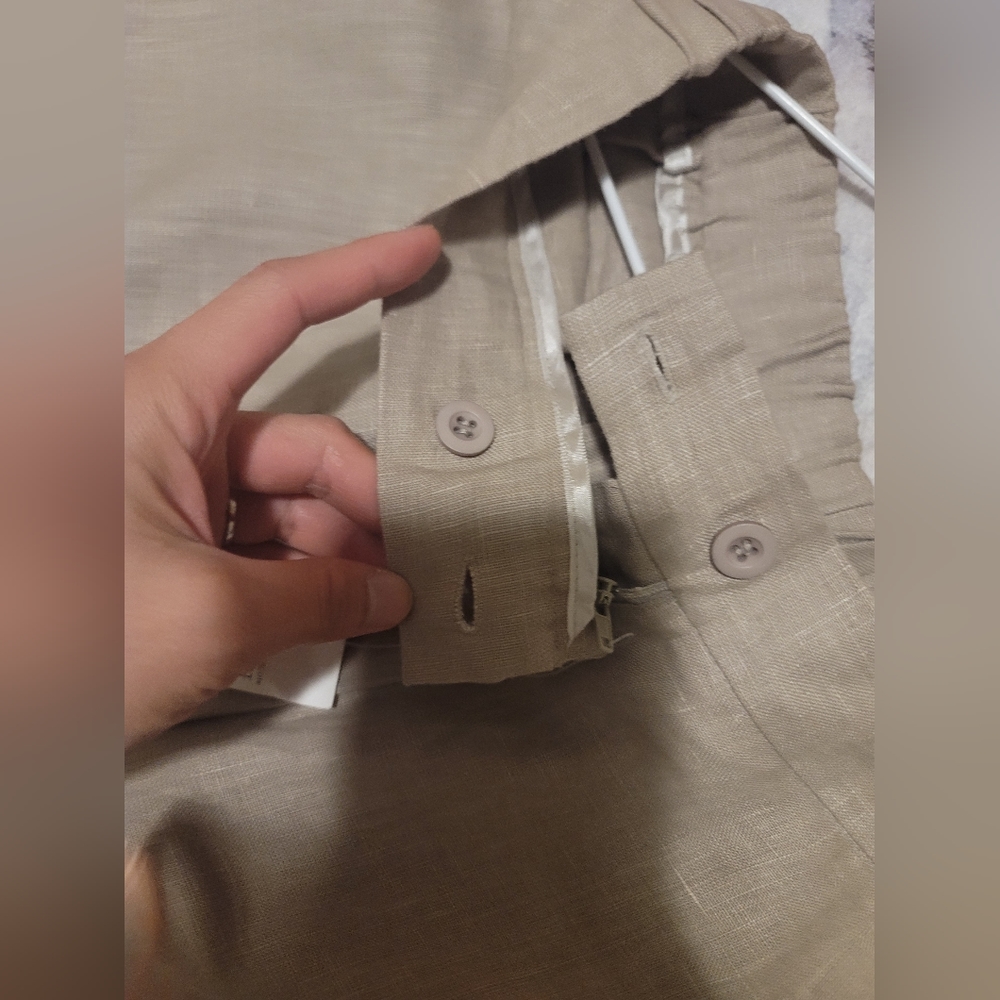 Biscote Taupe/Light Brown/Cream Trousers - Picture 9 of 9